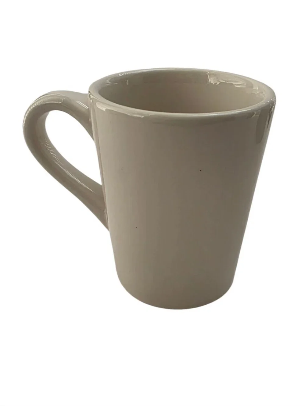 Williams Sonoma Snowman Christmas Mug Ivory Ceramic Holiday Coffee Cup
